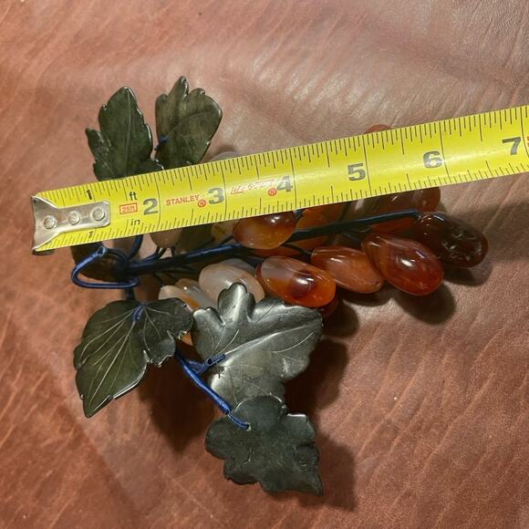 Vintage agate and onyx grapes - Picture 7 of 9